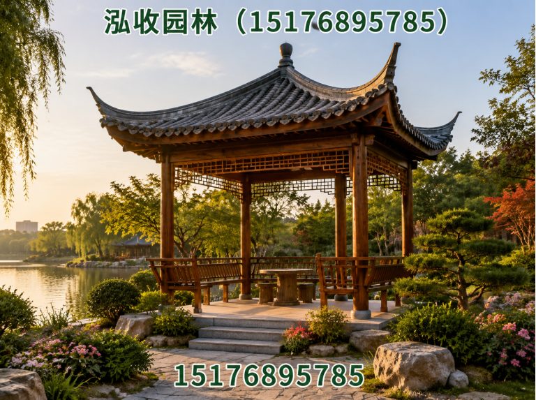 上海防腐木凉亭展示图